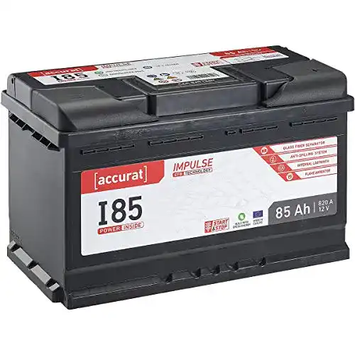 Accurat EFB Autobatterie 85Ah I85-12V für PKW und SUV