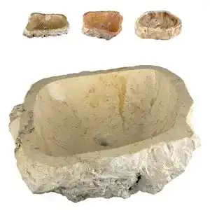 Naturstein Waschbecken Divero Waschschale Tortona aus Marmor