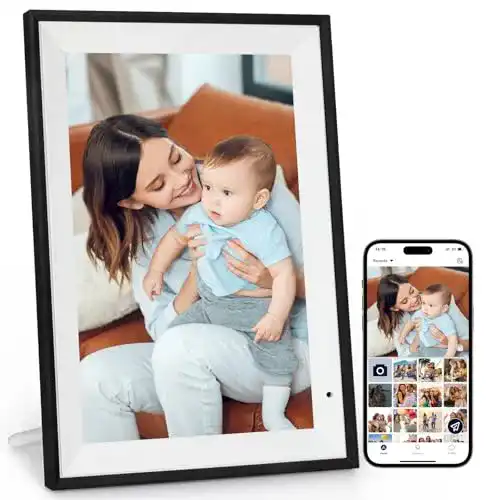 Digitaler Bilderrahmen WLAN 10,1 Zoll mit 32GB Speicher und Touchscreen
