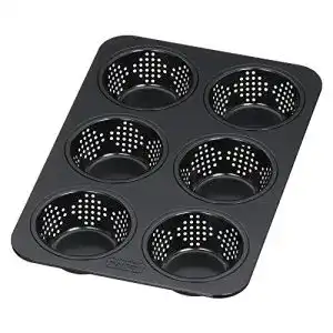 Brötchen Backform Kaiser Inspiration perforiert 28 x 19 cm für 6 Brötchen