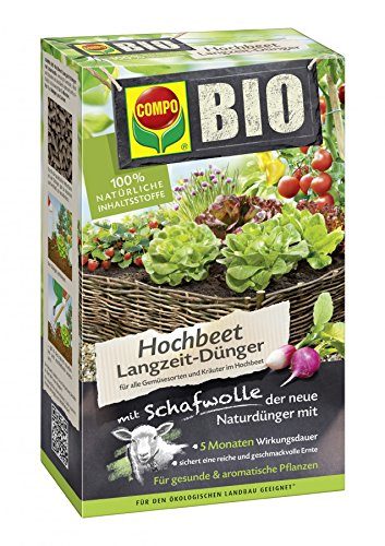 Compo Bio Hochbeet Langzeit-Dünger aus Hornspänen