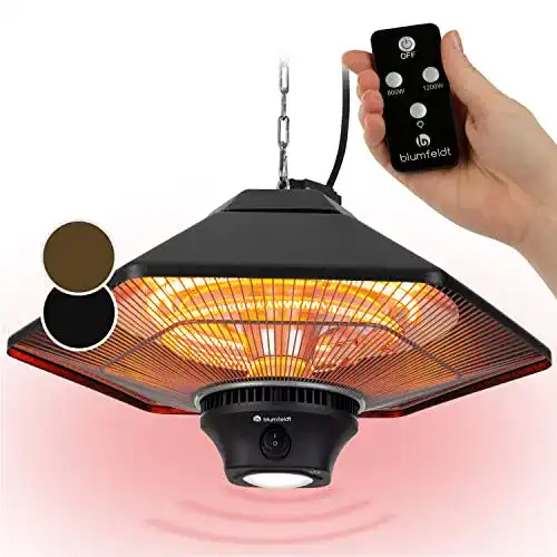 Deckenheizstrahler Blumfeldt Heat Hexa für Terrasse und Balkon