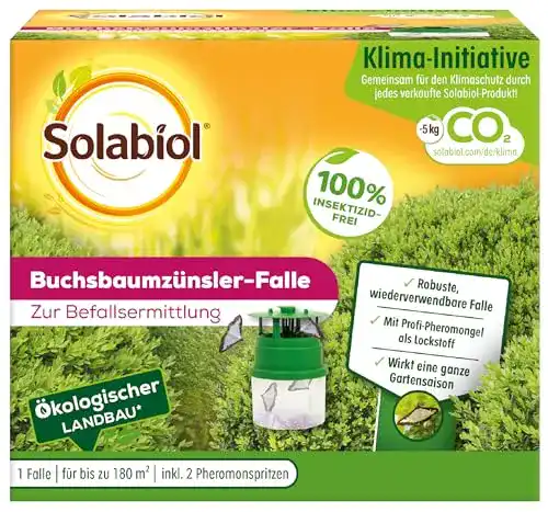 Buchsbaumzünsler-Falle Solabiol, insektizidfreie Zünslerfalle mit Lockstoff
