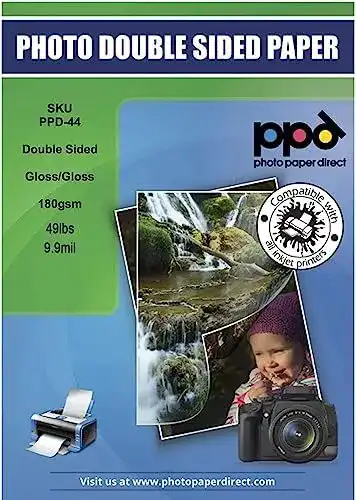 Fotopapier PPD 50 Blatt A4 Inkjet 180g beidseitig bedruckbar