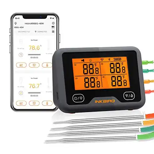 Grillthermometer Inkbird mit WLAN und Bluetooth für präzise Temperaturmessung