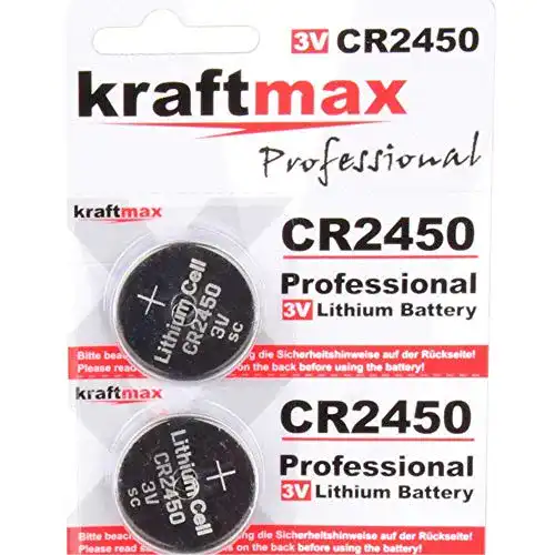 CR2450 Kraftmax 2er Pack Lithium Batterie 3V für verschiedene Anwendungen