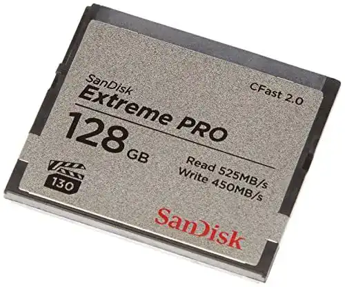 SanDisk Extreme Pro CFast 2.0 Speicherkarte 128 GB für Kameras und Camcorder