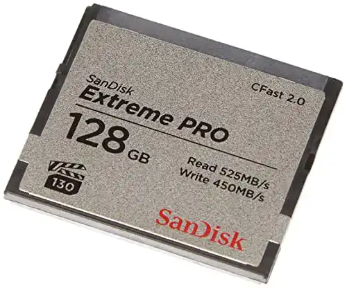 SanDisk Extreme Pro CFast 2.0 Speicherkarte 128 GB für Kameras und Camcorder
