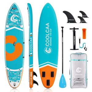 Coolcaa 354 cm x 86 cm x 15 cm Stand Up Paddling Board mit Zubehör