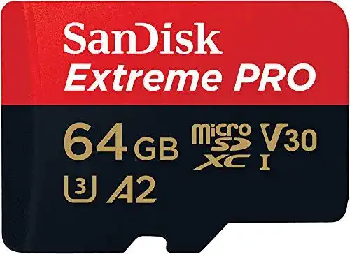 SanDisk 64 GB Extreme PRO microSDXC-Karte mit Adapter und RescuePRO Deluxe
