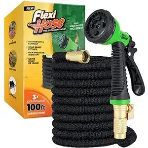 Flexibler Gartenschlauch 30m mit Spritzpistole und Messingarmaturen