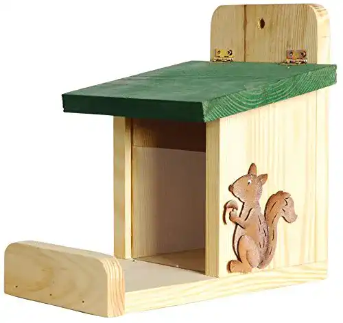 Eichhörnchen Futterhaus Dobar 22219e aus Massivholz