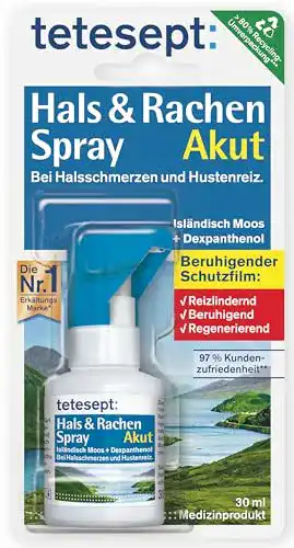 Tetesept Hals & Rachen Spray mit Isländisch Moos