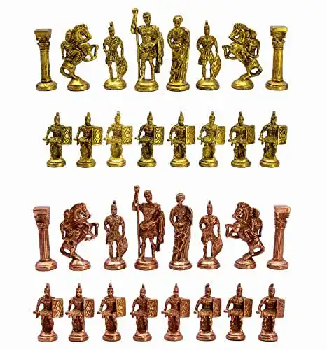 Schachfiguren Stonkraft Sammleredition aus Messing – Bauern Figuren (3,5 Zoll)
