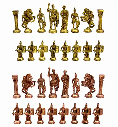 Schachfiguren Stonkraft Sammleredition aus Messing – Bauern Figuren (3,5 Zoll)