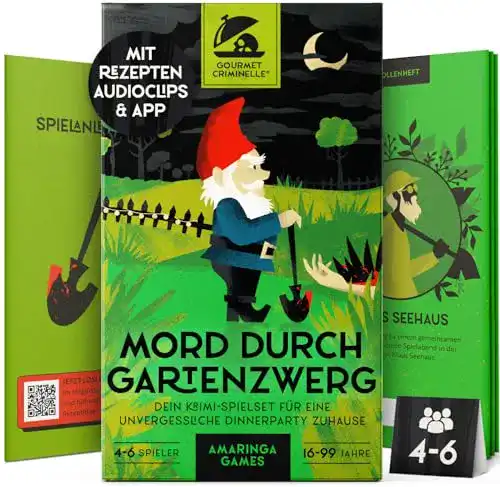 Krimidinner für Zuhause – Mord durch Gartenzwerg Erlebnis