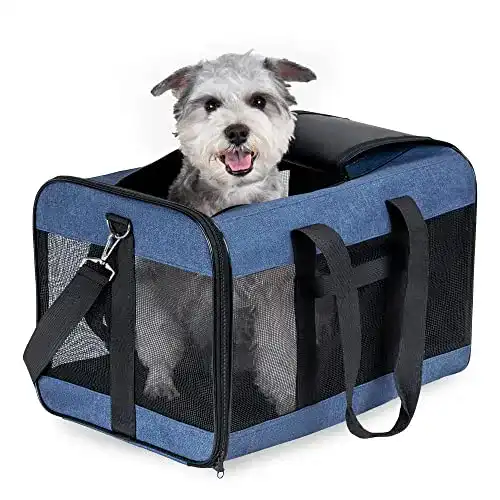 Faltbare Hundebox von HITSAM, Transportbox für Hunde bis 9 kg