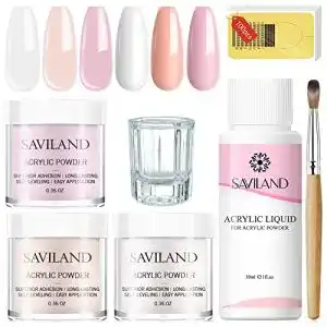Acrylpulver Saviland Nagelset mit Acrylpulver und Acryl Liquid