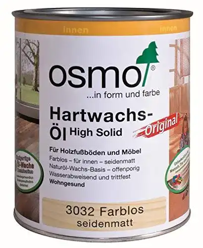 Osmo Hartwachsöl Original 3032 Farblos für Holzoberflächen
