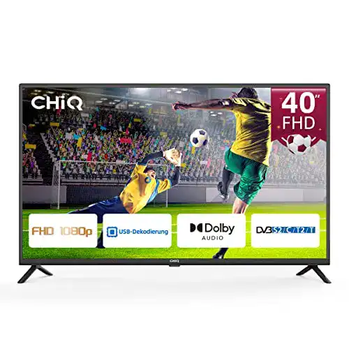 40 Zoll LED Fernseher CHIQ FHD 1080p mit Triple Tuner und Dolby Audio