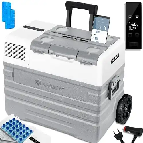 Kühlbox Kesser Elektrische Kompressor Gefrierbox 52 Liter mit APP-Steuerung