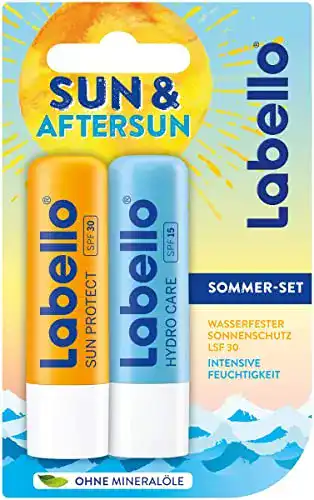 Lippenpflege mit Sonnenschutz Labello Sun & Aftersun Set
