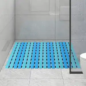 Duschmatte Yisun rutschfest TPE mit Saugnapf für Dusche