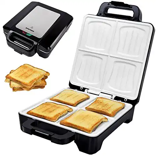 Sandwichmaker mit Keramikbeschichtung Syntrox Germany 1600 Watt XLC