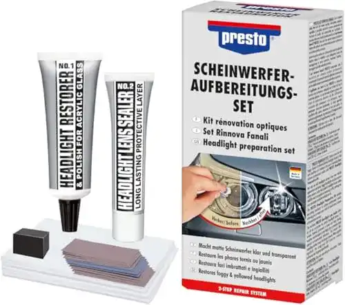 Scheinwerfer Polierset Presto 365171 zur Scheinwerferaufbereitung