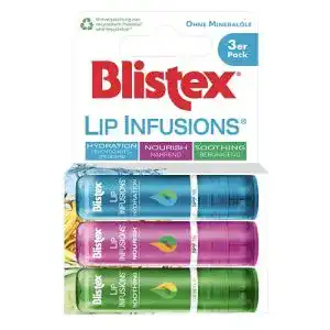Blistex Lippenpflege 3er Pack Lip Infusions ohne Mineralöle