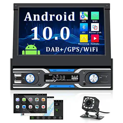 Autoradio mit Rückfahrkamera und DAB Plus für Android 10
