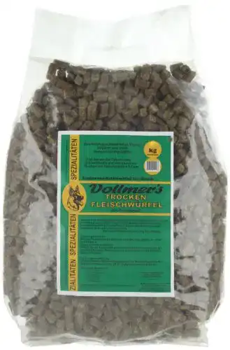 Vollmers Trockenfleischwürfel für Hunde, 10 kg
