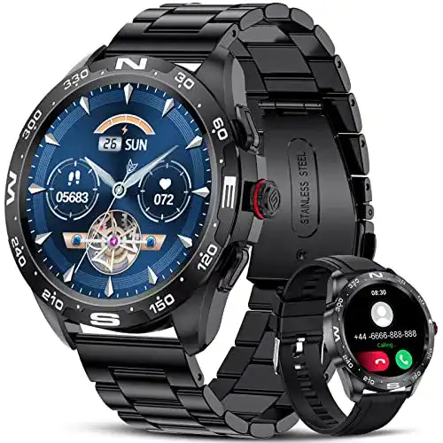 SIEMORL Smartwatch Herren – Android kompatible Smartwatch für Männer