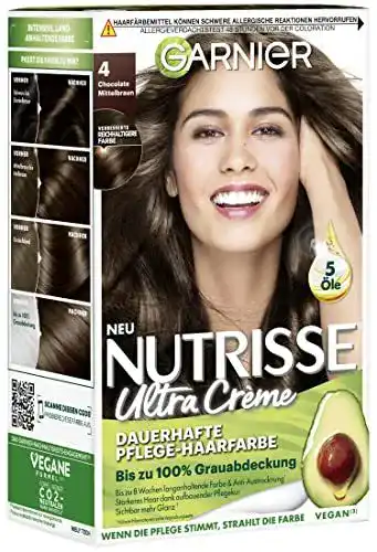 Garnier Nutrisse Haarfarbe mit dauerhafter Pflege und Fruchtölen