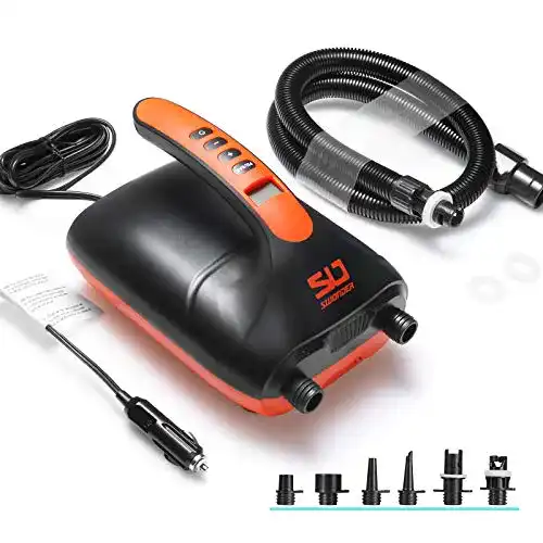 Elektrische SUP-Pumpe Swonder mit 20 PSI für verschiedene Wassersportgeräte
