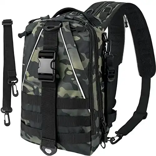 Angelrucksack mit Rutenhalter von THKFISH, 10L Angeltasche