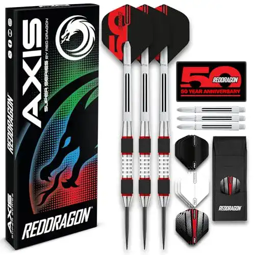 Red Dragon Evos Steeldarts: 24 Gramm Tungsten Dartpfeile für Profis