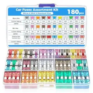 Flaconi 180PCS Auto-Sicherungen Set für PKW, Wohnmobil und Motorrad