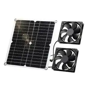 Solarlüfter Sunyima mit 12W Solarpanel für kleine Ställe und Gewächshäuser