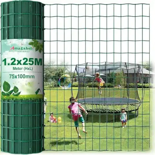 Maschendrahtzaun Amagabeli 1,2m x 25m für Garten und Gehege