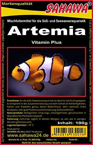 Frostfutter Sahawa Artemia 5×100 g Blister für Zierfische und Garnelen