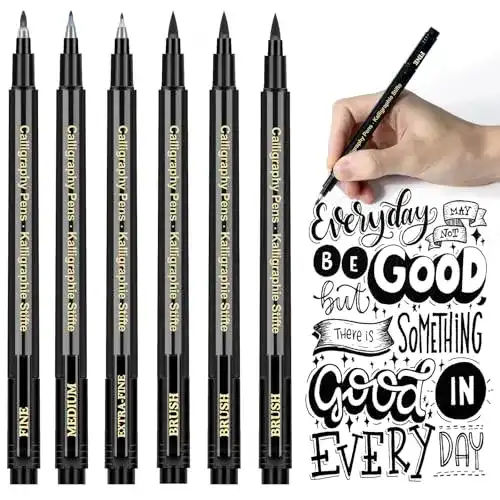 Kalligraphie-Set APOGO mit verschiedenen Stiftgrößen für Handlettering