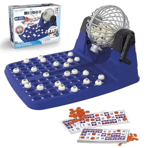Bingo-Spiel Chicos – Klassisches manuelles Lotto mit 48 Spielkarten