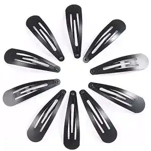 Haarspangen Linaershao, 10 Stück in Schwarz, 5 cm für Damen und Mädchen