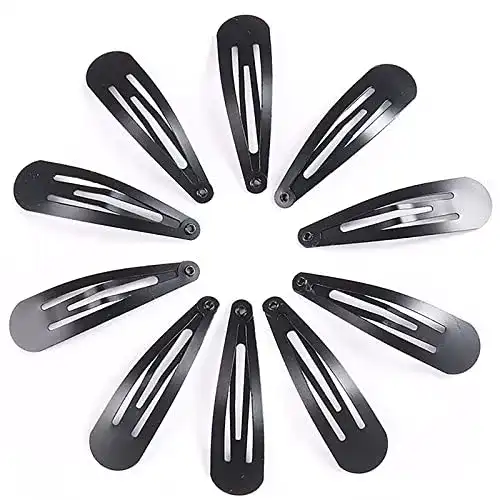 Haarspangen Linaershao, 10 Stück in Schwarz, 5 cm für Damen und Mädchen