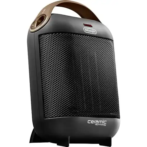 Keramik-Heizlüfter De’Longhi HFX30C18.AG – Mobiles Heizgerät mit 1.800 W
