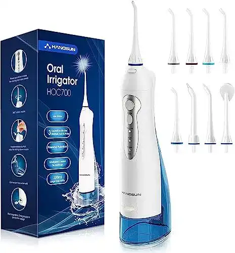 Munddusche Hangsun Kabellos Wasserflosser für effektive Mundpflege