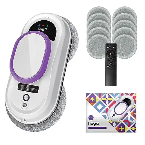 Fensterputzroboter Hoga W10 mit Fernbedienung und Sicherheitsseil