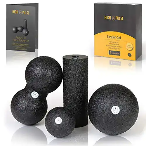 Faszienrollen-Set High Pulse mit Mini Faszienrollen und Zubehör