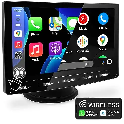 Autoradio mit Apple CarPlay URVOLAX Wireless Kabellose Verbindung optimiert